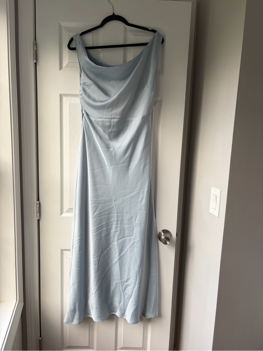 Park & Fifth Savannah Dress Powder Blue Satin